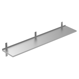 PLUS - Static Preparation2000 mm Solid Wall Shelf with Brackets