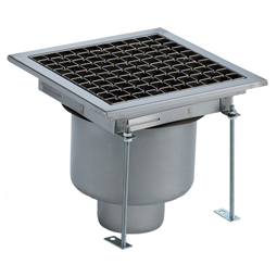 Floor Drains and Collecting TanksFloor Drain with Stainless Steel Grate - Vertical outlet 300x300 mm