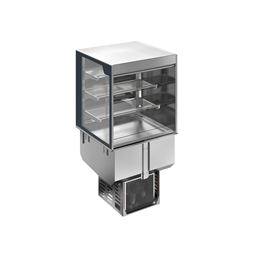 Drop-InDrop-in refrigerated well with refrigerated display, squared, medium service - 4 hours - 2GN