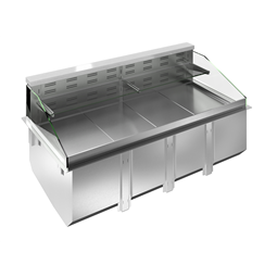 Drop-InDrop-in remote refrigerated well, ventilated, 1 refrigerated shelf and 1 neutral shelf - 3GN