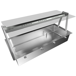 Drop-InDrop-in bain-marie, with one well (4 GN container capacity) and A overshelf