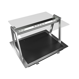Drop-InDrop-in tempered glass top (2 GN container capacity) with A overshelf