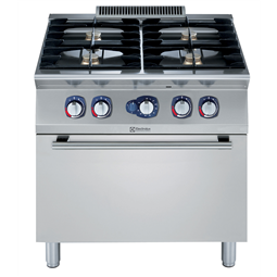 Modular Cooking Range Line700XP 4-Burner Gas Range on Gas Oven