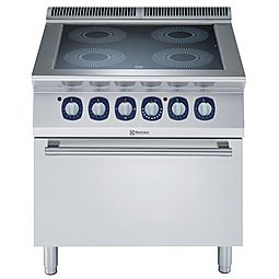 Modulaire bereidingsapparatuur700XP Fornuis, 4 infrarood zones 2,2 kW, elektrische oven