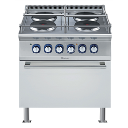 Modular Cooking Range Line700XP 4- Hot Round Plates Electric Boiling Top on Electric Oven - Marine