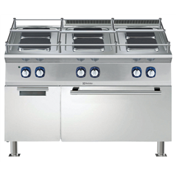 Modular Cooking Range Line700XP 6-Hot Square Plates Electric Boiling Top Range on Electric Oven