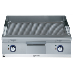 组合式炉具系列700XP 800mm Electric Fry Top, Ribbed Brushed Chrome Plate