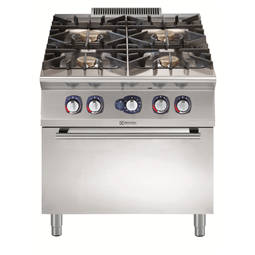 Modular Cooking Range Line900XP 4-Burner Gas Range 10 kW on Gas Oven