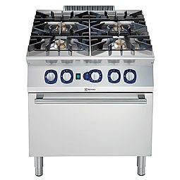Modular Cooking Range Line900XP 4-Burner Gas Range 10 kW on Gas Oven
