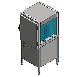 Lavado de vajilla<br>Modulo de prelavado remoto con cinta transportadora