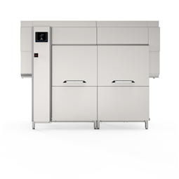 Warewashinggreen&clean dual rinse rack type dishwasher with Energy Saving Device, 250 racks/hour, electric 50Hz