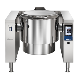 High Productivity CookingElectric Tilting Boiling Pan, 60lt Hygienic Profile, Freestanding - Marine