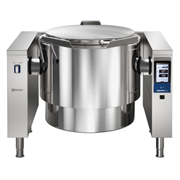 High Productivity CookingElectric Tilting Boiling Pan, 150lt Hygienic Profile, Freestanding - Marine