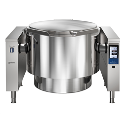 High Productivity CookingElectric Tilting Boiling Pan, 300lt Hygienic Profile, Freestanding - Marine