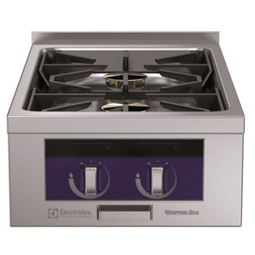 Modular Cooking Range Linethermaline 80 - 2-Burner Gas Top with Ecoflam, 1 Side, Backsplash