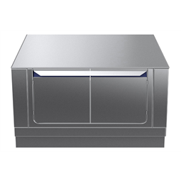 Modular Cooking Range Linethermaline 80 - 1000 mm Cupboard base with 2 doors, GN conform, 1 Side (H2) - H=550