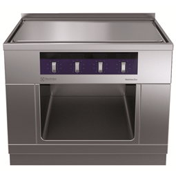 Modulare Großküchengeräteseriethermaline 80 - 4 Zone Freestanding Electric Solid Top, 1 Side with Backsplash, H=800