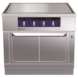 Modular Cooking Range Linethermaline 80 - Electric Free-cooking Top on Warming Cabinet H=700