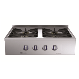 Modular Cooking Range Linethermaline 85 - 4-Burner Gas Top, 1 Side, Backsplash