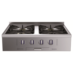 Modular Cooking Range Linethermaline 85 - 4-Burner Gas Top with Ecoflam, 1 Side, Backsplash (Town Gas)