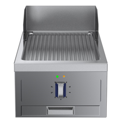Modular Cooking Range Linethermaline 85 - Half Module Electric Fry Top, 1 Side with Backsplash