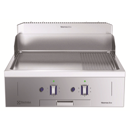 Modular Cooking Range Linethermaline 85 - Full Module Gas Fry Top with Mixed Plate, 1 Side with Backsplash