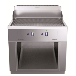 Modular Cooking Range Linethermaline 85 - Full Module Freestanding Gas Fry Top, 1 Side with Backsplash