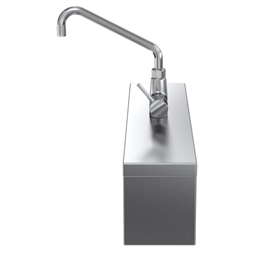 Modular Cooking Range Linethermaline 90 - Water mixing tap with lever, 1 Side - H=250