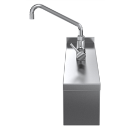 Modular Cooking Range Linethermaline 90 - Water mixing tap with lever, 1 Side with Backsplash - H=250