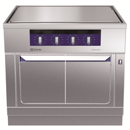 Modular Cooking Range Linethermaline 90 - Electric Free-cooking Top on Warming Cabinet H=700