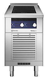 Modular Cooking Range Linethermaline 90 - 2 Zone Full Surface Induction Top on Closed Base, 1 Side, Backsplash, H=700