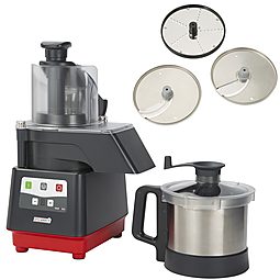 Combined Cutter/Vegetable slicer<br>Combined veg.slicer/cutter mixer 3.6lt s/s bowl, 3 discs