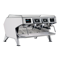 Distributeurs de cafés<br>Machine espresso traditionnelle multi-chaudières - Carrosserie Blanc - 2 groupes - 2 x 1.65L chaudiè