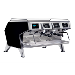 Distributeurs de cafés<br>Machine espresso traditionnelle multi-chaudières - Carrosserie Noir - 2 groupes - 2 x 1.65L chaudièr