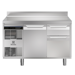 Digitale Kühltischeecostore HP Premium Refrigerated Counter - 290lt, 1-Door, 1/3+2/3 Drawers, Upstand