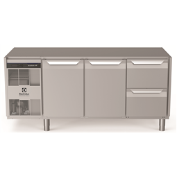 Table réfrigéréeecostore HP Premium-440lt, 2Portes 2x1/2 tiroirs, sans dessus