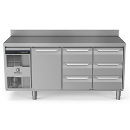 Digitale Kühltischeecostore HP Premium Refrigerated Counter - 440lt, 1-Door, 6x1/3 Drawers, Upstand