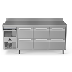 Digitale Kühltischeecostore HP Premium Refrigerated Counter - 440lt, 6-Drawer, Upstand