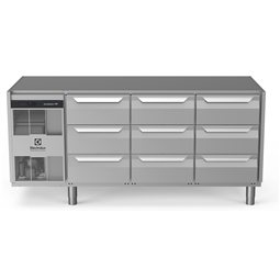 Table réfrigéréeecostore HP Premium-440lt, 9x1/3 tiroirs, sans dessus