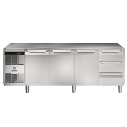 Digitale Kühltischeecostore HP Premium Refrigerated Counter - 590lt, 3-Door, 3x1/3 Drawers, No Top