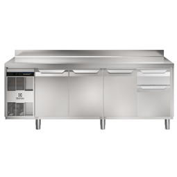 Digital Undercounterecostore HP Premium Refrigerated Counter - 590lt, 3-Door, 1/3+2/3 Drawers, Upsatand