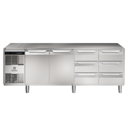 Digitale Kühltischeecostore HP Premium Refrigerated Counter - 590lt, 2-Door, 6x1/3 Drawers, No Top