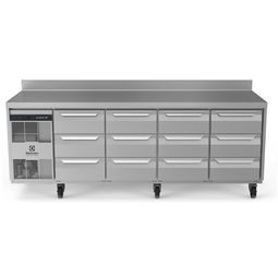 Digital Undercounterecostore HP Premium Refrigerated Counter - 590lt, 12x1/3 Drawers, Upstand, UK Plug