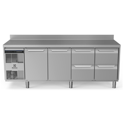 Digital Undercounterecostore HP Premium Refrigerated Counter - 590lt, 2 Door and 4 Drawers with Splashback