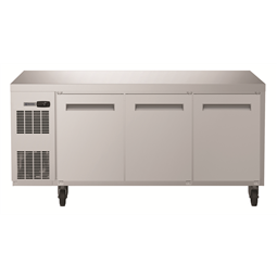 Digital UndercounterRefrigerated Counter - 3 Door (R290) with top and wheels, UK plug