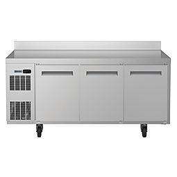 Digital UndercounterFreezer Counter - 3 Door with upstand and UK plug (60Hz)