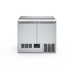 Dijital Tezgahaltı BuzdolabıSoğutmalı Tezgah Tip Saladette - 250lt, 2 kapılı, üst tablalı (R290)