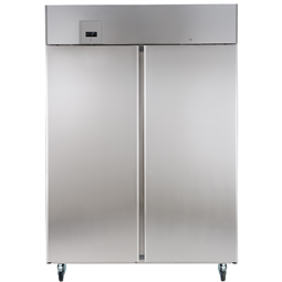 ecostore2 Puertas Digital Frigorífico Acero Inox, 1430lt (0/+6) with UK plug-60Hz