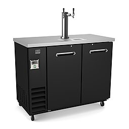 Refrigeration Equipment<br>2-Door 1-Tower Draft Box Black 49