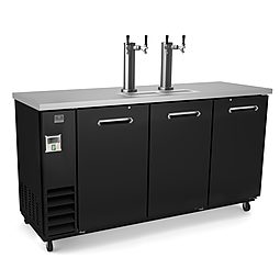 Refrigeration Equipment<br>3-Door 2-Tower Draft Box Black 73